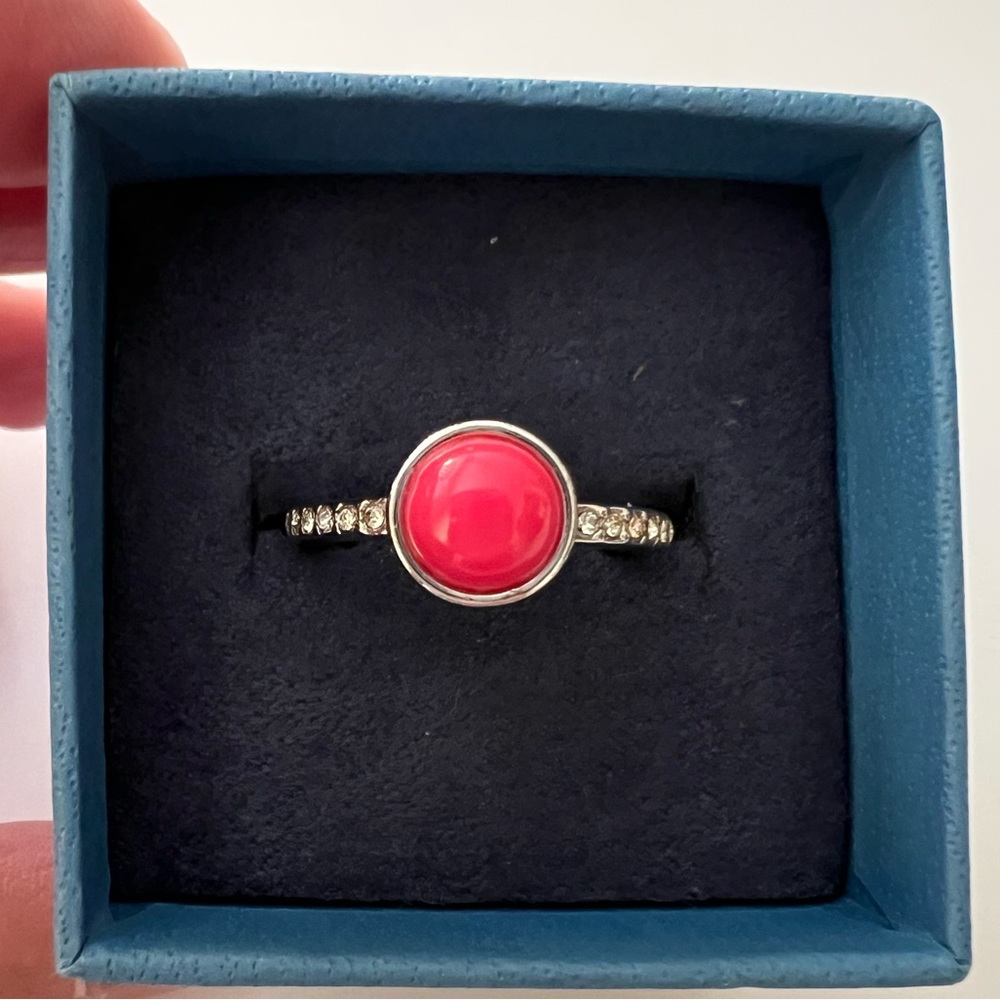 Lea Sophia Candy Drop Ring (Pink) Size 7